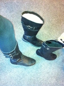 und diese passen gut zu rock, kleid, eben schick